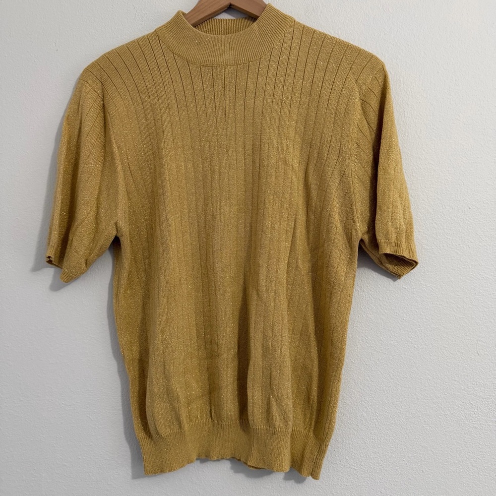 Vintage‎ Sag Harbor - Gold Sparkle Sweater